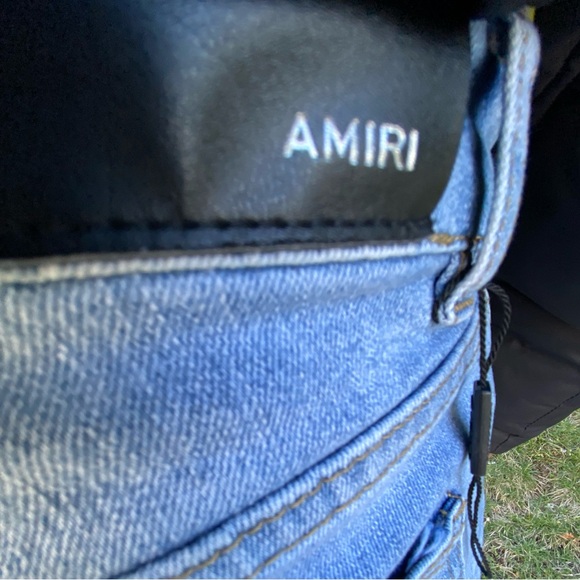 AMIRI jeans color sky blue in white size 34 - Picture 2 of 4